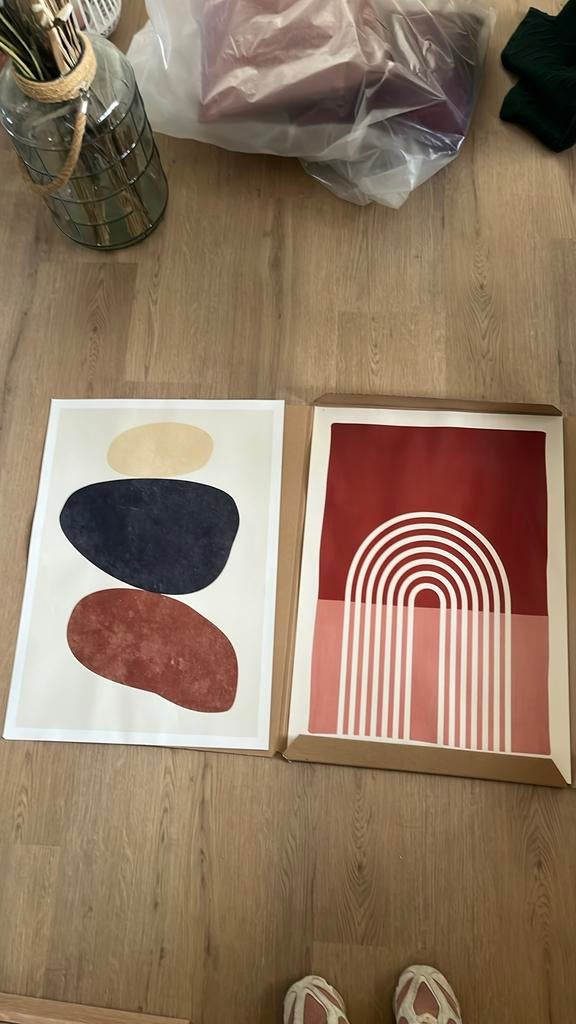 Posters, Ophalen of Verzenden, Zo goed als nieuw, Hout, Minder dan 50 cm