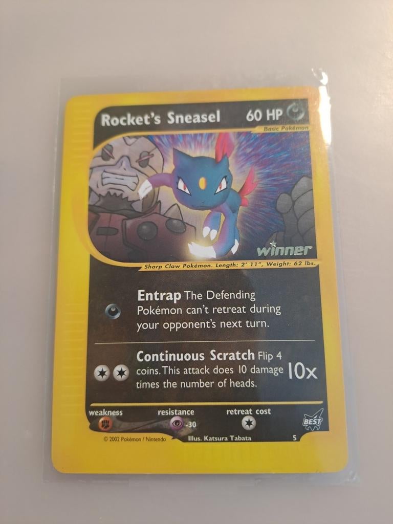 Rocket's Sneasel WINNER promo, Ophalen of Verzenden, Boosterbox