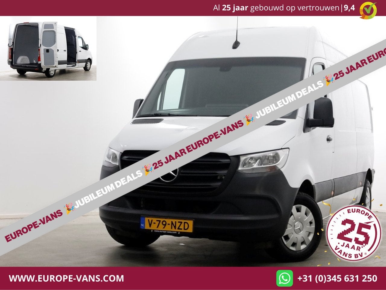 Mercedes-Benz Sprinter 311 CDI 115pk L2H2 Airco/CarPlay 10-2, Auto's, Voorwielaandrijving, Gebruikt, Euro 6, 4 cilinders