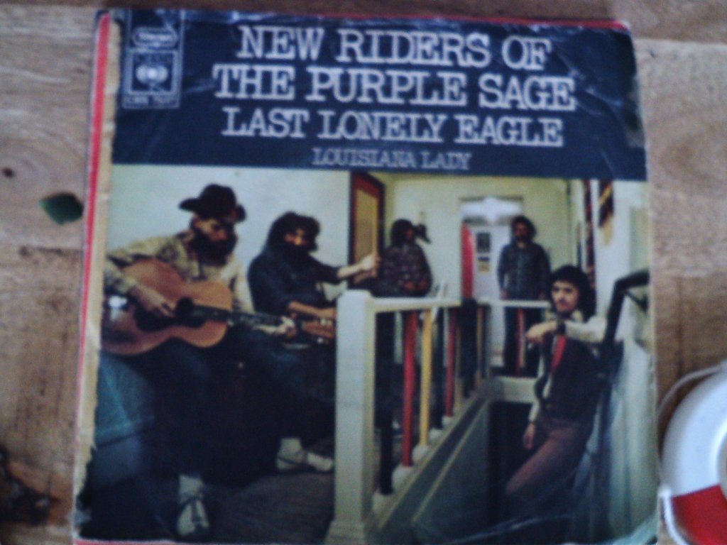 new riders of the purple sage - last lonely eagle 23jul, 7 inch, Ophalen of Verzenden, Pop, Fotohoes
