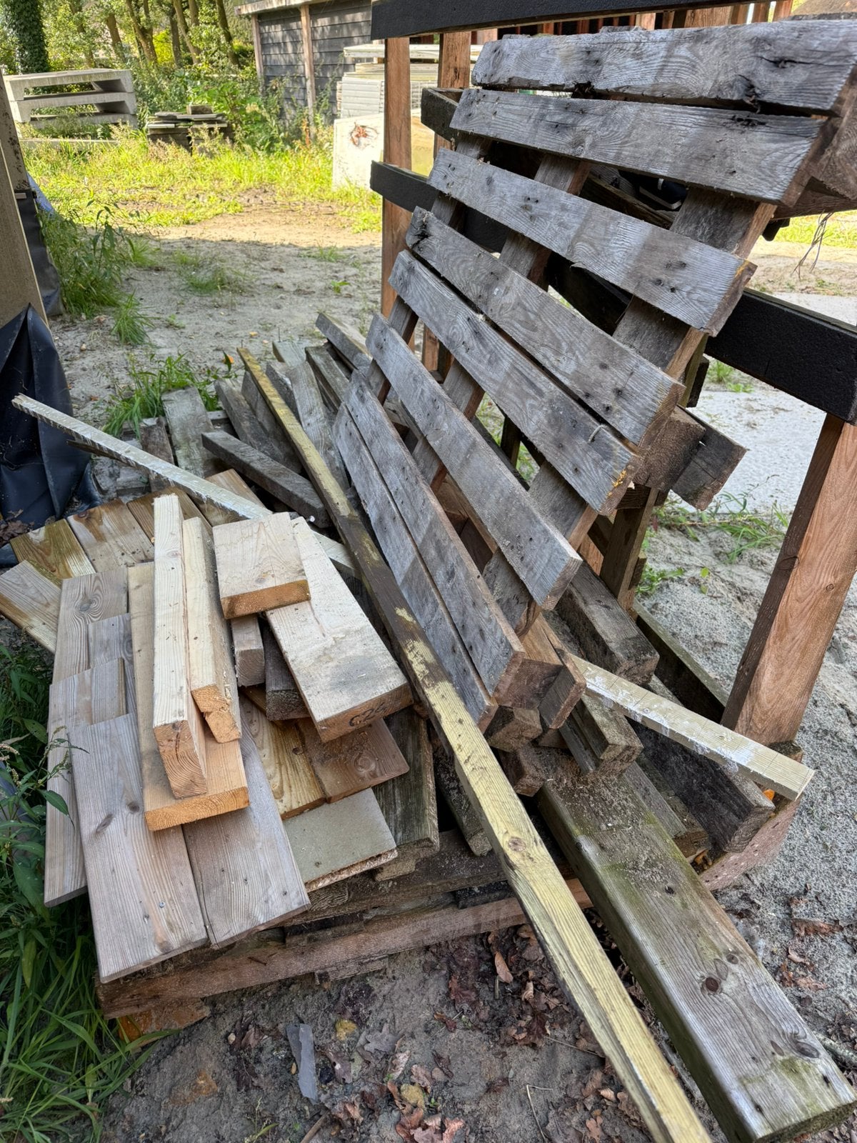 Geatis brandhout, Doe-het-zelf en Verbouw, Ophalen, Zo goed als nieuw, Plank, Overige houtsoorten