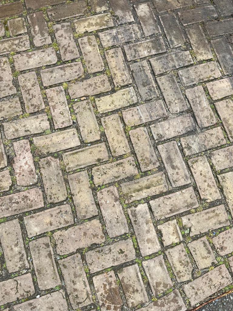 oud gebakken klinker keien bruin genuanceerd, Ophalen of Verzenden, Gebruikt, Klinkers