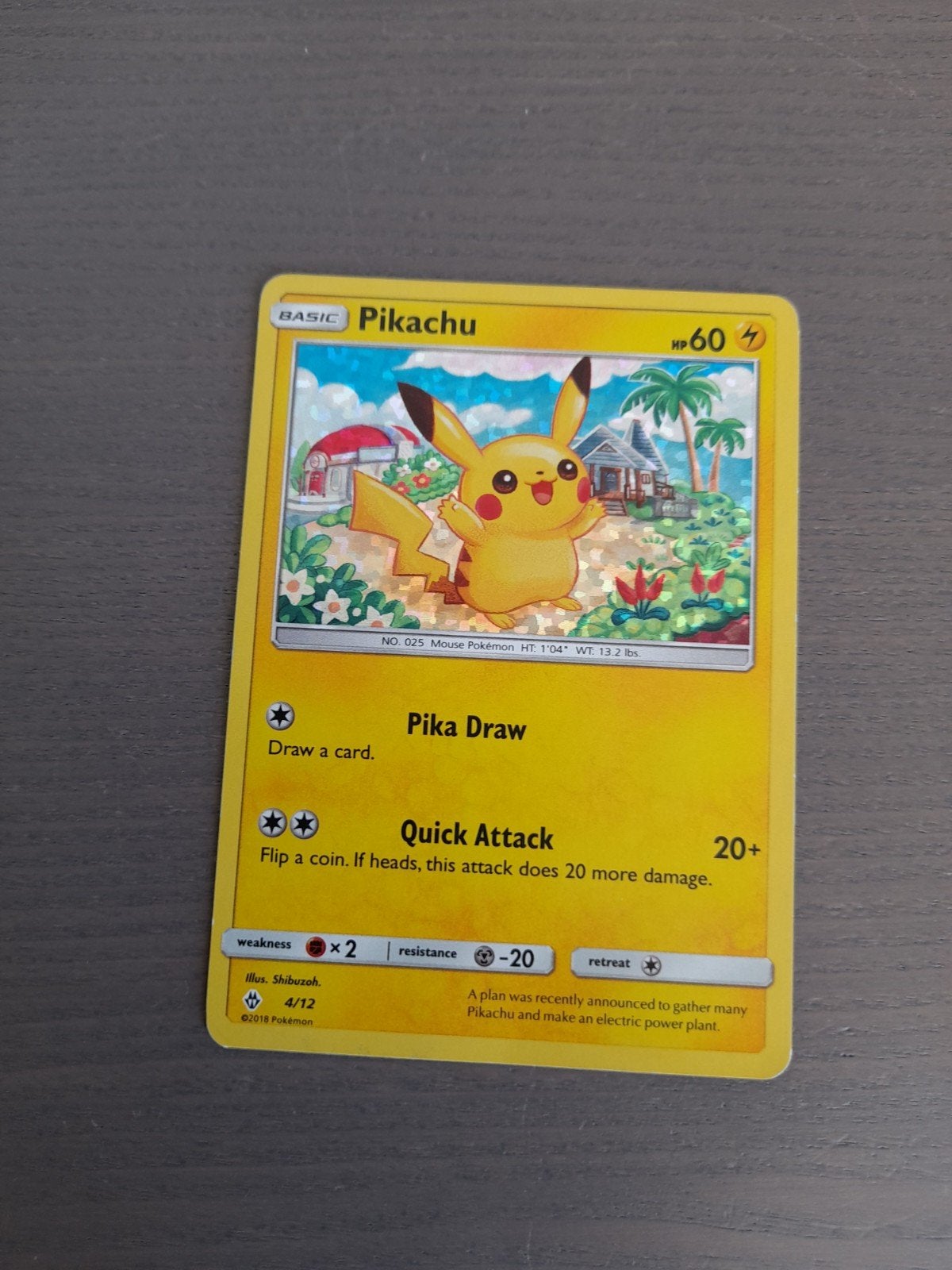 mcdonalds 4/12 pikachu holo, Hobby en Vrije tijd, Verzamelkaartspellen | Pokémon, Ophalen of Verzenden, Gebruikt, Losse kaart