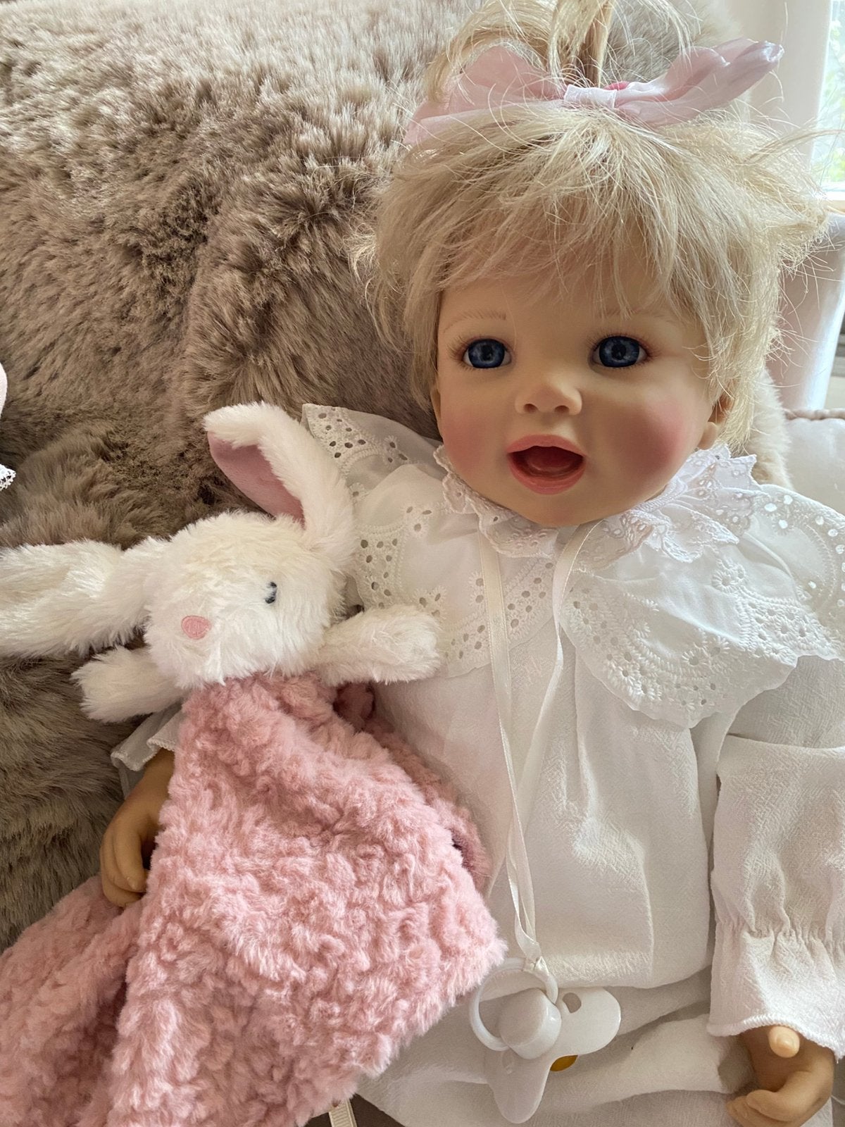 Reborn peuter v Doris Stannat limited 🎀, Verzenden, Zo goed als nieuw, Pop