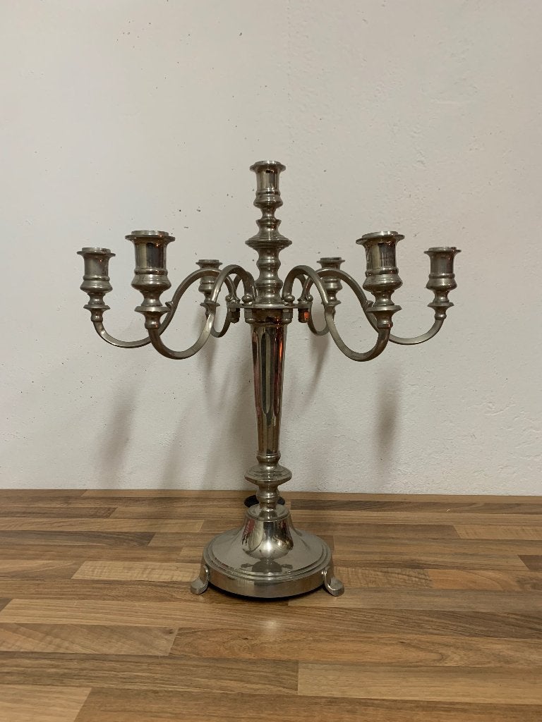Kandelaar | 6 armig | zilverkleurig, Ophalen