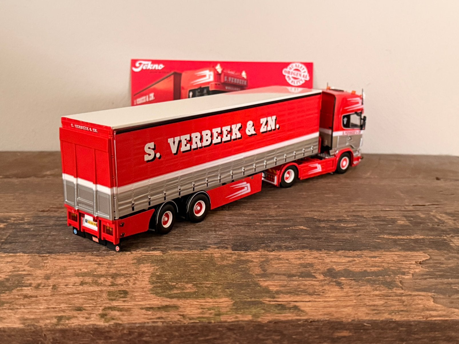 Tekno - Scania R Topline S. Verbeek, Ophalen of Verzenden, Zo goed als nieuw, Bus of Vrachtwagen, Tekno