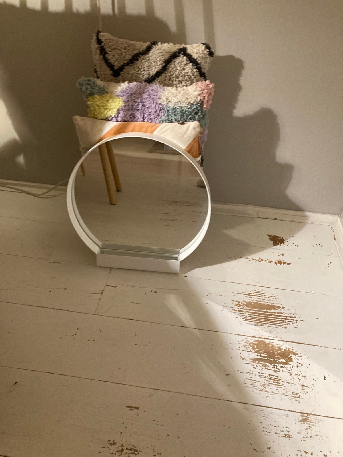 Hay ypperlig spiegel vinthe ikea alleen ophalen., Ophalen, Minder dan 50 cm, Gebruikt, Rond
