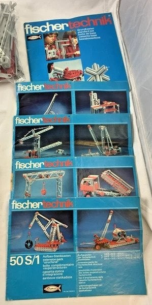Fischertechnik basisdoos bouwstenen onderdelen set vintage, Verzenden, Zo goed als nieuw, Noidea@gmail.com, Kend Used Items EZ