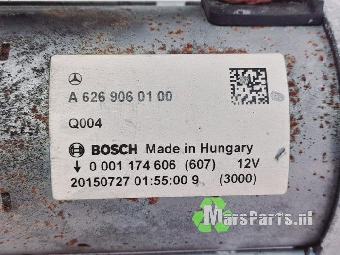 Startmotor van een Mercedes C-Klasse, Gebruikt, -, Ophalen of Verzenden, -