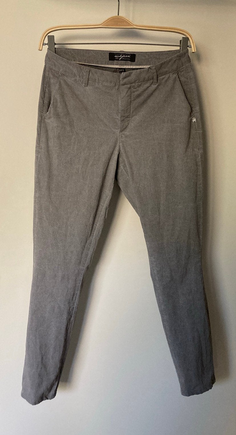 Nette pantalon, kwaliteitsmerk NickJean Amsterdam, maat S, Ophalen of Verzenden, Zo goed als nieuw, Grijs, Lang