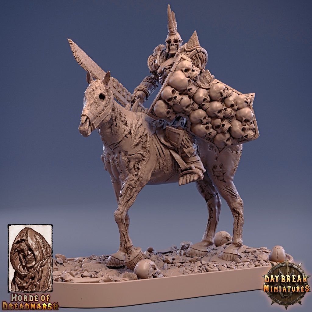 Resin miniatuur voor D&D of schilderen: undead knight, Ophalen of Verzenden, Zo goed als nieuw, Overige soorten, Figuurtje(s)