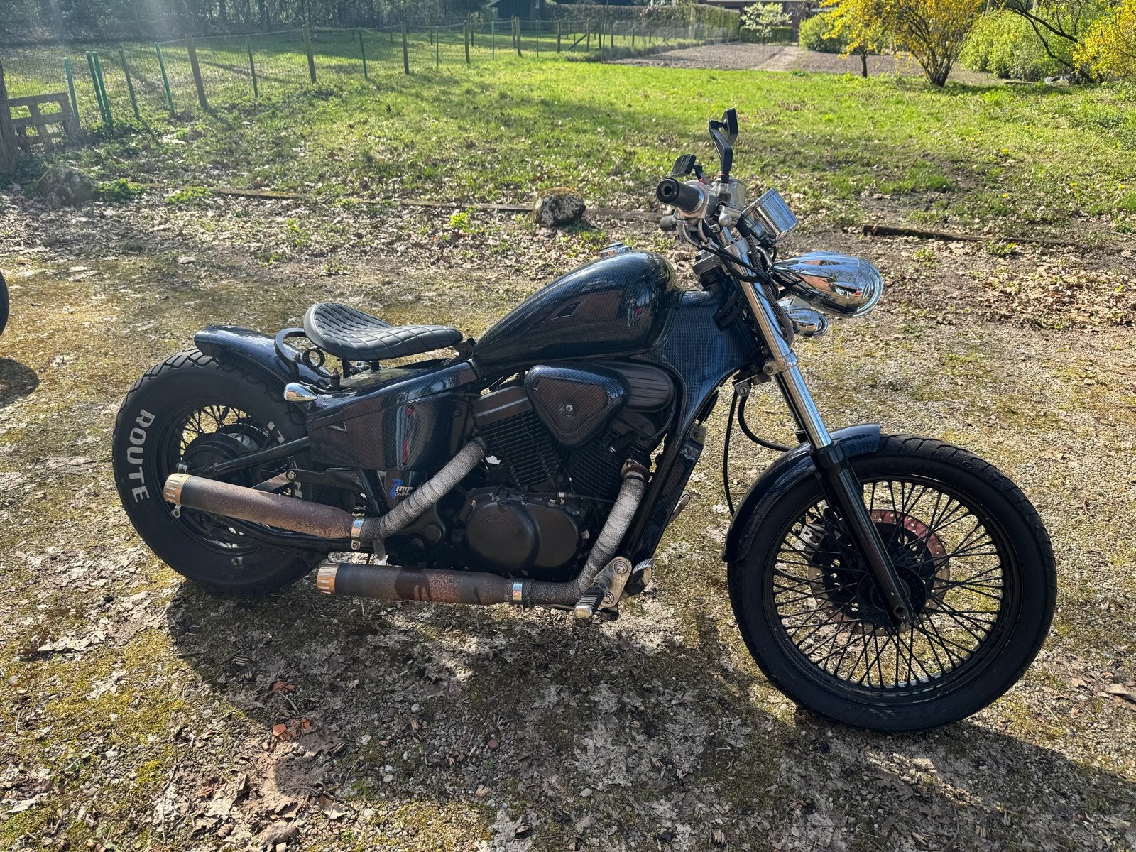 Honda VT 600 Unieke Bobber, 2 cilinders, Sportuitlaat, Gebruikt, Particulier