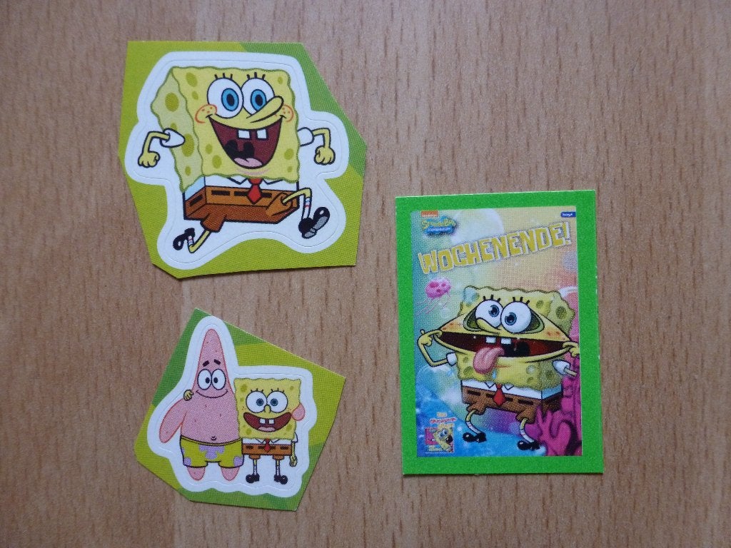 Sticker van SpongeBob SquarePants - 3 stickers, Ophalen of Verzenden, Nieuw, Overige typen