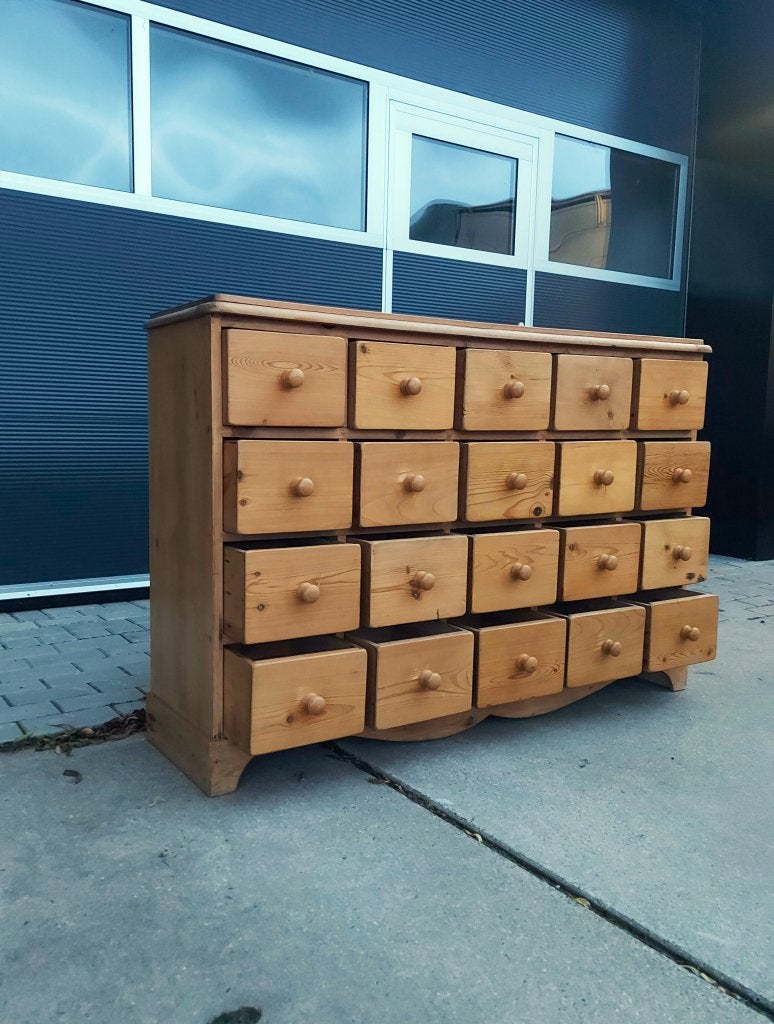 Antieke apothekerskast 20 laden – direct leverbaar, Ophalen of Verzenden