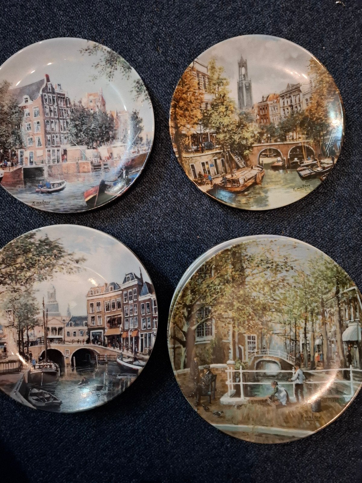 Grachten van Holland: Gelimiteerde Steden Bordjes Colle, Antiek en Kunst, Ophalen of Verzenden