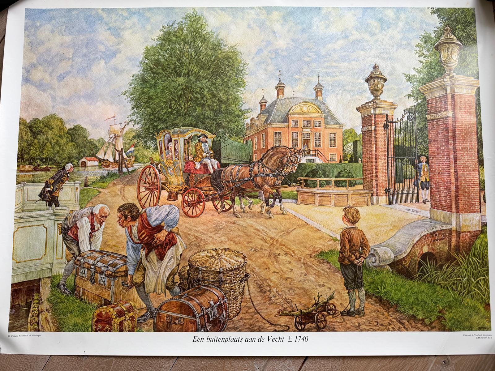 Schoolplaat, buiten plaats aan de Vecht, Ophalen, Geschiedenis