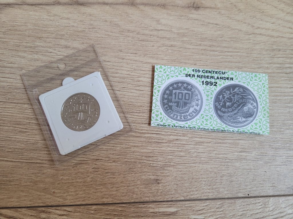 100 Centecu (cent) der Nederlanden 1992 ~ HH7300, Ophalen of Verzenden, Koningin Beatrix, 1 gulden, Losse munt