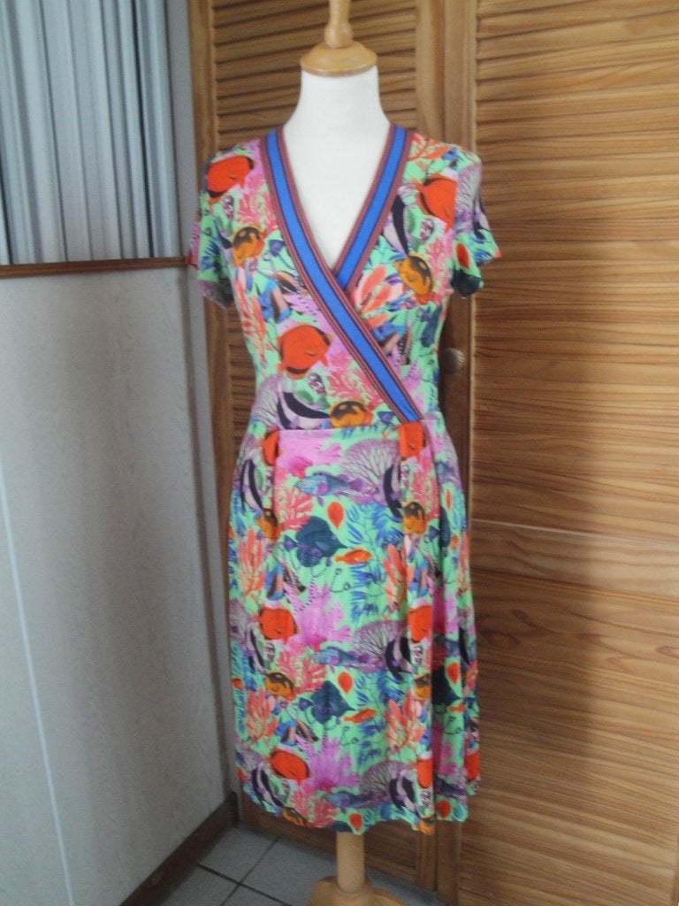 Zomerjurkje SMASHED LEMON maat M, Kleding | Dames, Jurken, Zo goed als nieuw, Maat 38/40 (M), Meerkleurig, Knielengte, Ophalen of Verzenden