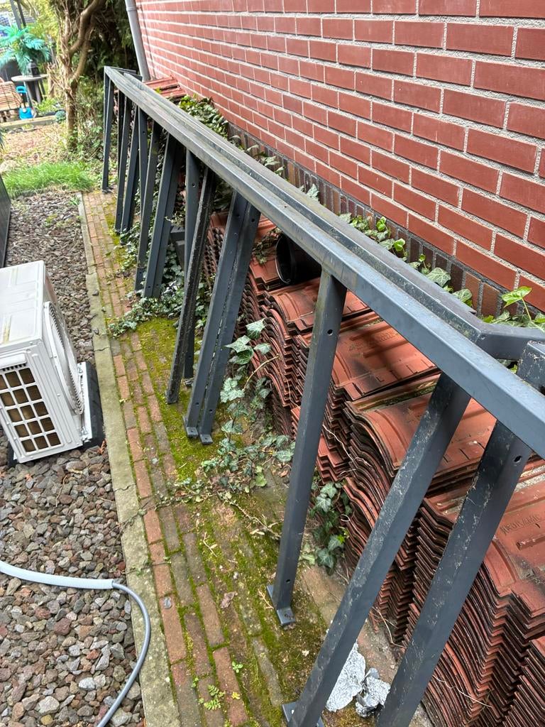 Gepoedercoate stalen balustrade, Ophalen of Verzenden, Gebruikt