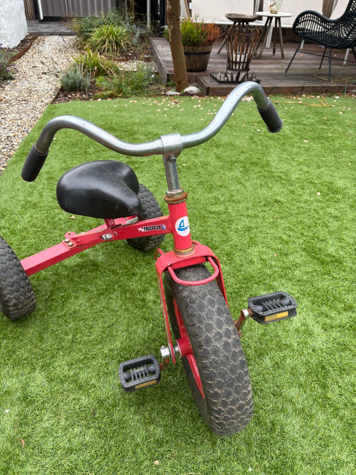 Stevige rode driewieler voor kinderen, Fietsen en Brommers, Fietsen | Driewielers, Ophalen, Gebruikt