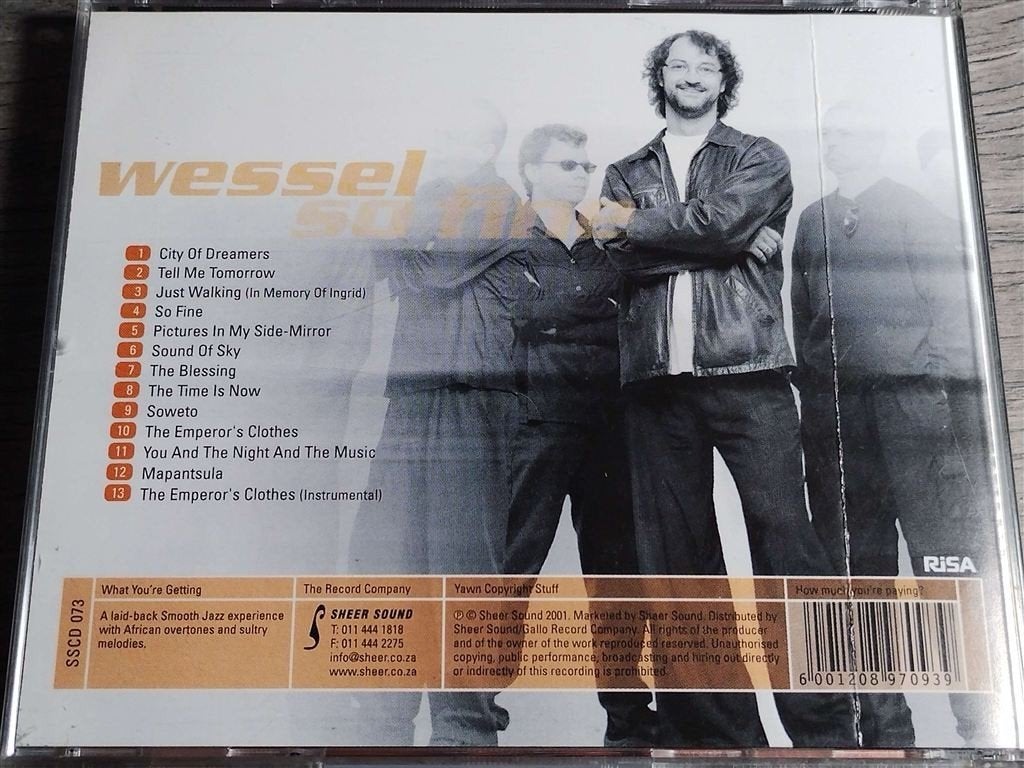 Wessel - So Fine, Ophalen of Verzenden, Zo goed als nieuw, Jazz