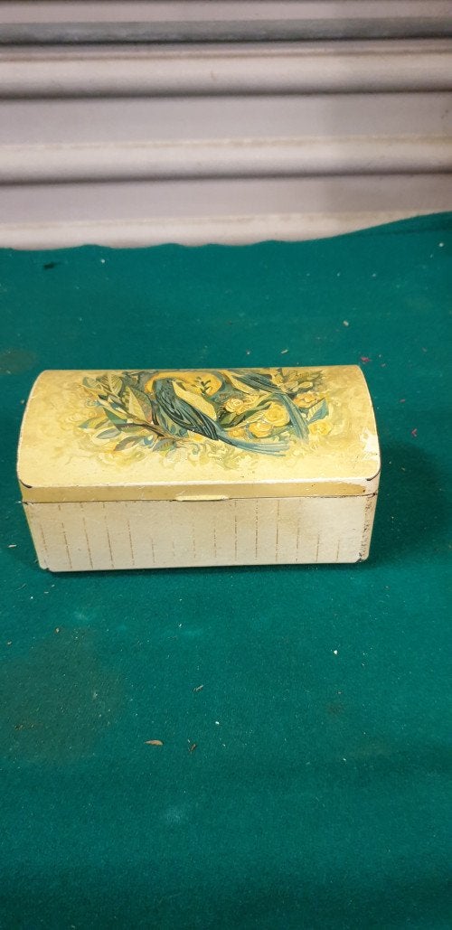 blik vintage met vogels, Verzamelen, Ophalen of Verzenden