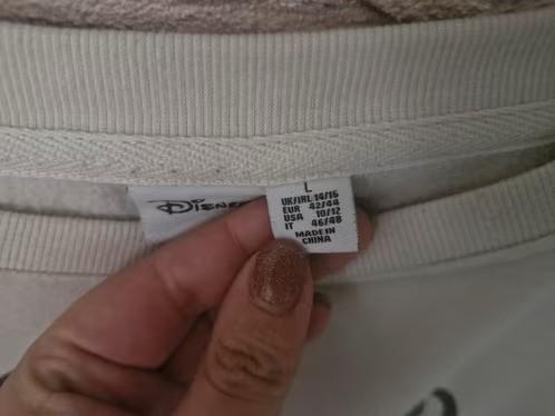 Beige Mickey mouse trui Maat L hh, Maat 38/40 (M), Primark, Beige, Onbekend