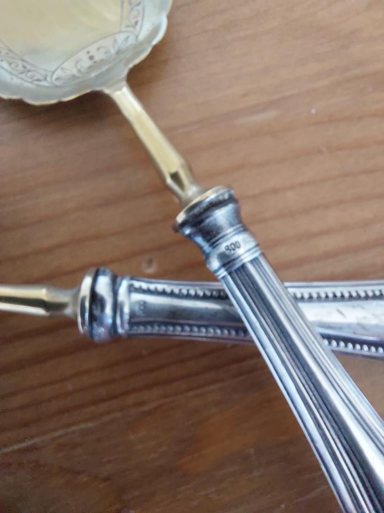 Twee suikerlepels, eind 1800, Ophalen of Verzenden