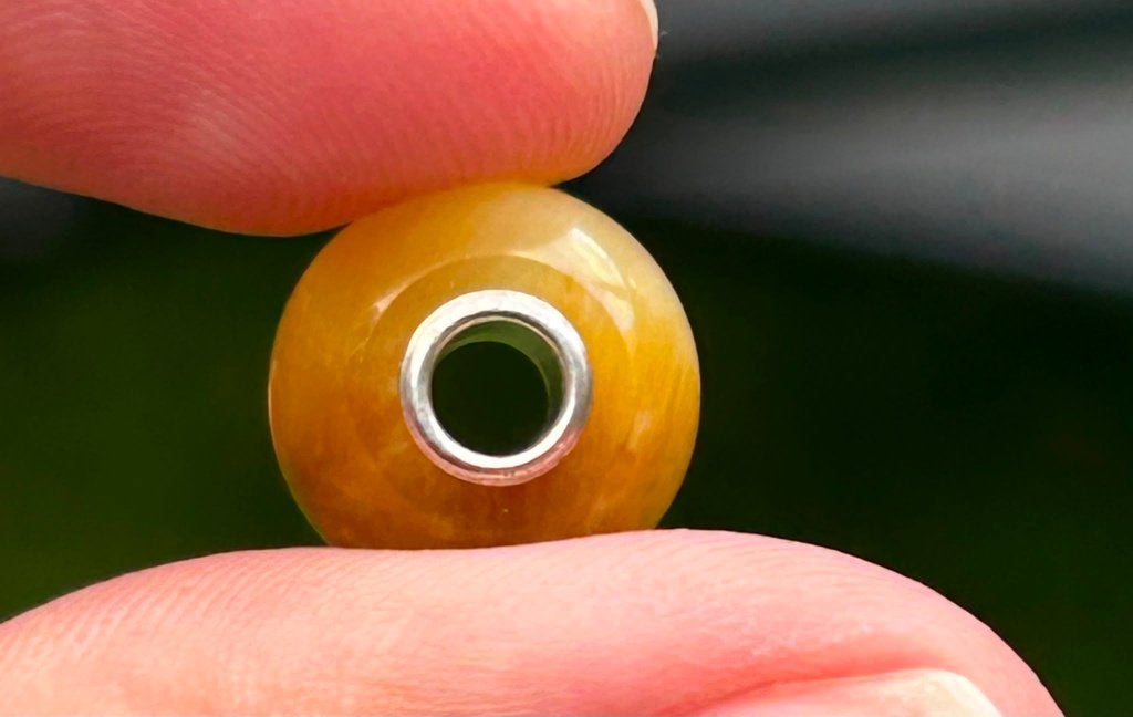 Trollbeads gele tijgeroog bead edelsteen, Zo goed als nieuw, Trollbeads, 1 bedel, Edelsteen