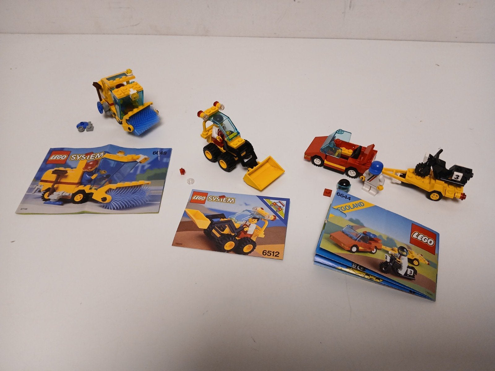 Vintage lego system sets 6649, 6512 en 6644 met manuals, Ophalen of Verzenden