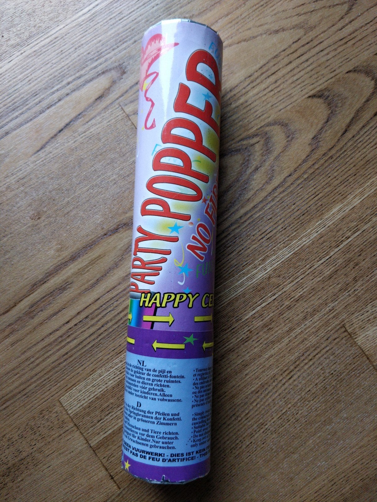 Party Popper - Feestelijke Confetti Shooter, Ophalen of Verzenden, Nieuw, Feestartikel, Verjaardag