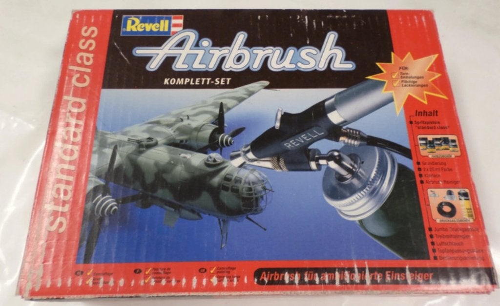 Vintage Revell Airbrush Standard Class Komplett-Set, Hobby en Vrije tijd, Ophalen, Gebruikt, Airbrush en Toebehoren