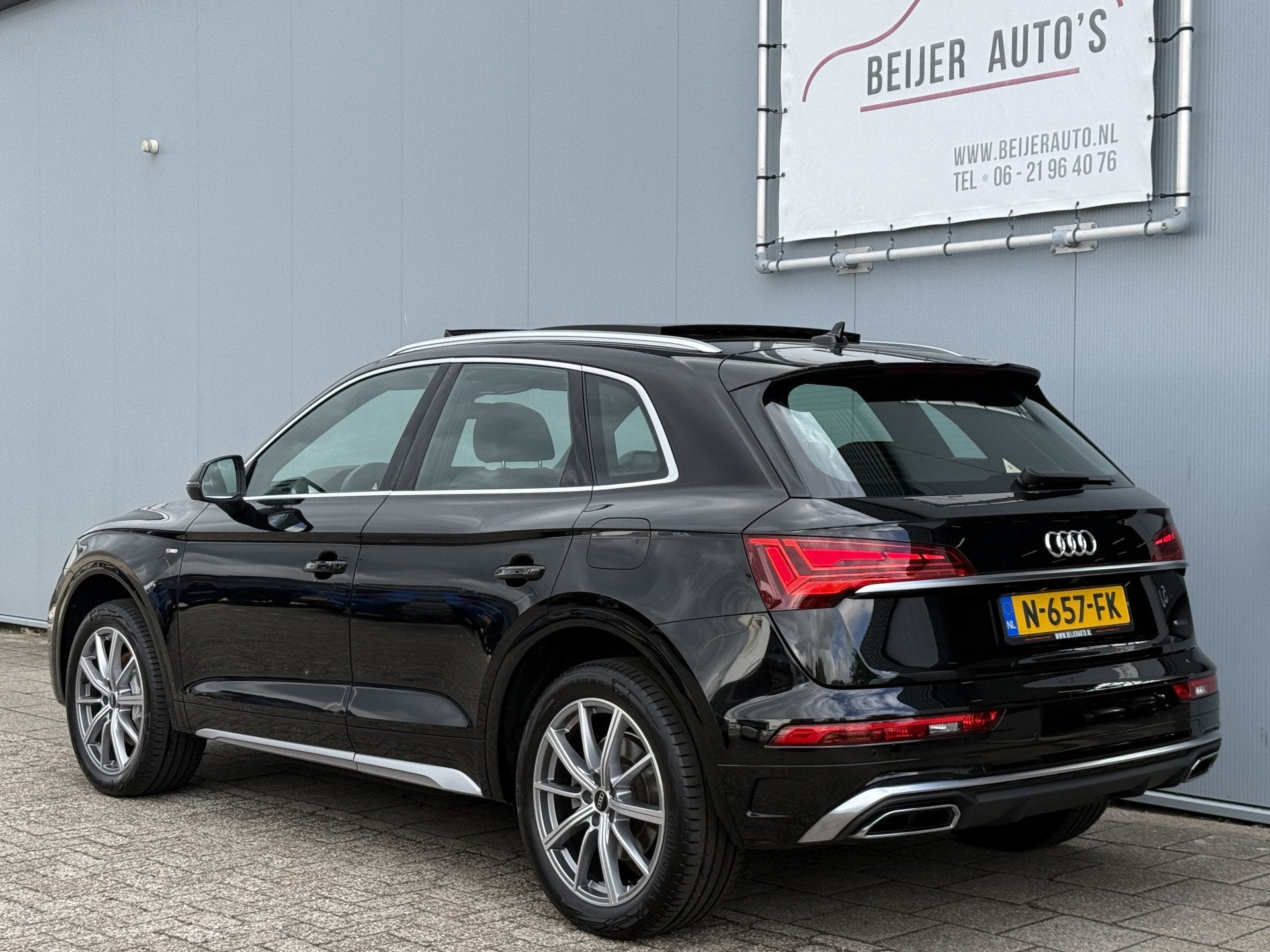Audi Q5 50 TFSI e S edition Automaat Schuifdak/SOH 96.9%!, Dealer onderhouden, Gebruikt, Euro 6, 4 cilinders