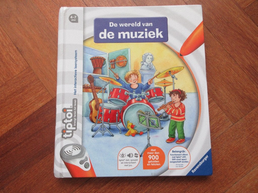 Boek Tiptoi : De wereld van de muziek, Ophalen of Verzenden, Gebruikt, Puzzelen