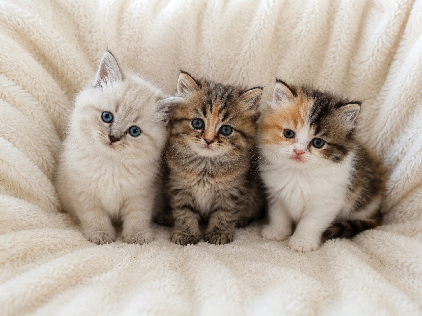 Lang harige Britse korthaar / pers kittens
