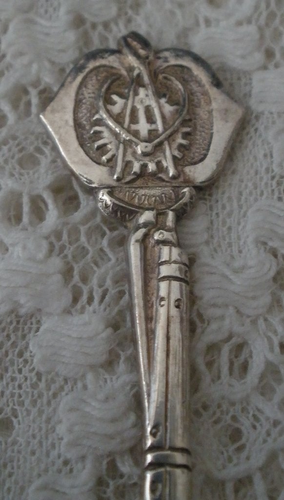 Oud verzilverd lepeltje - Genie, Verzamelen, Ophalen of Verzenden, Landmacht, Nederland, Overige typen