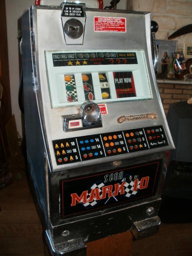 eenarmige bandiet Sega Mark 10 Continental, Overige munten, Ophalen, Gebruikt