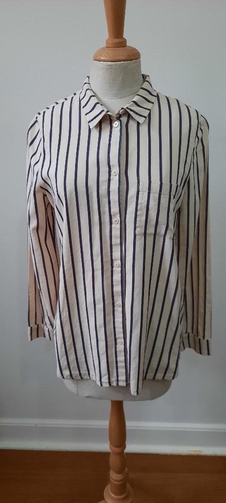 dames blouse, Munthe, maat 36, Kleding | Dames, Ophalen of Verzenden, Zo goed als nieuw, Maat 36 (S), Blauw