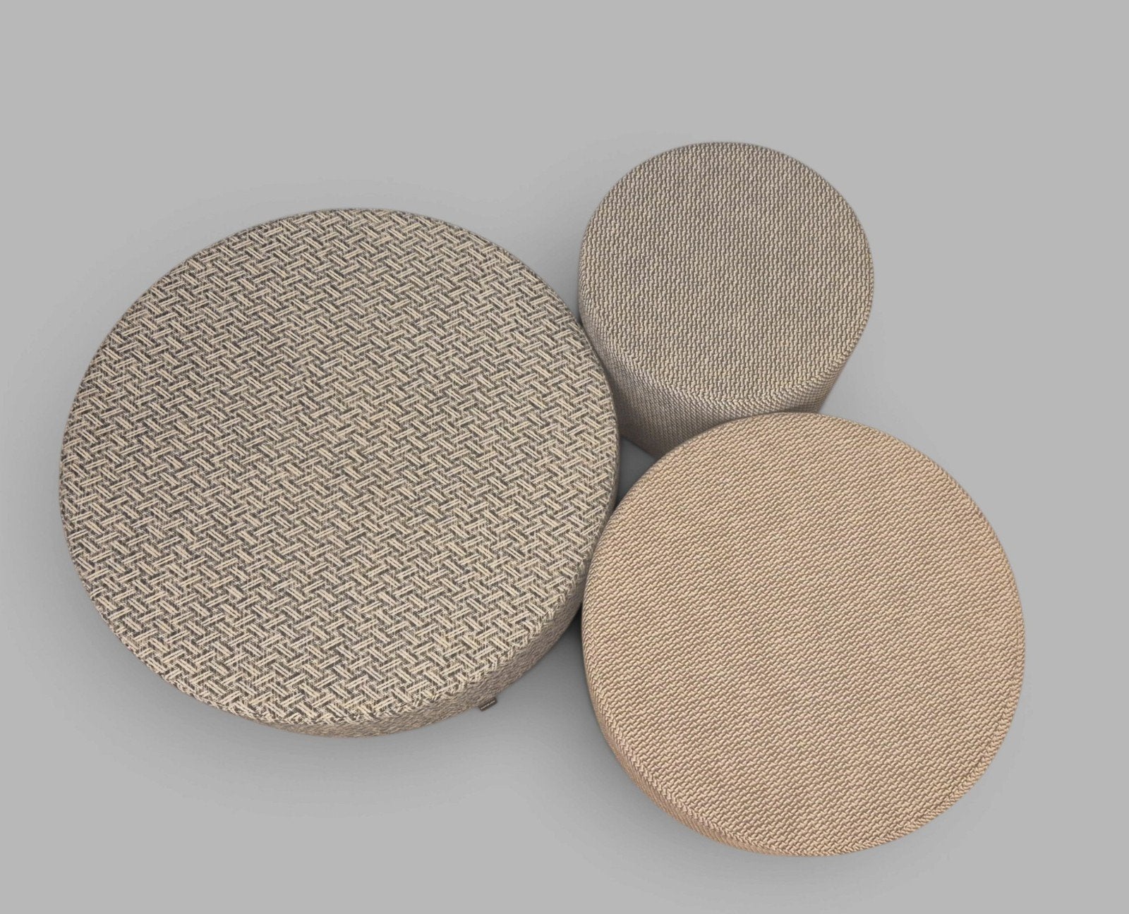 Normann Copenhagen Silo poefs set van 3, Ophalen, Minder dan 50 cm, Rond, Minder dan 50 cm