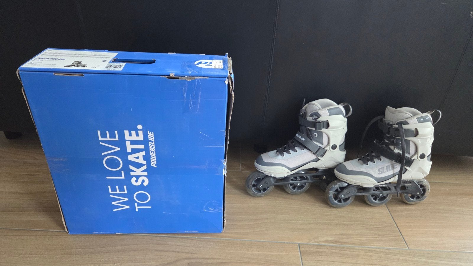 Powerslide Phuzion Krypton Grey 100 skeelers (maat 43), Sport en Fitness, Skeelers, Ophalen of Verzenden, Zo goed als nieuw, Powerslide
