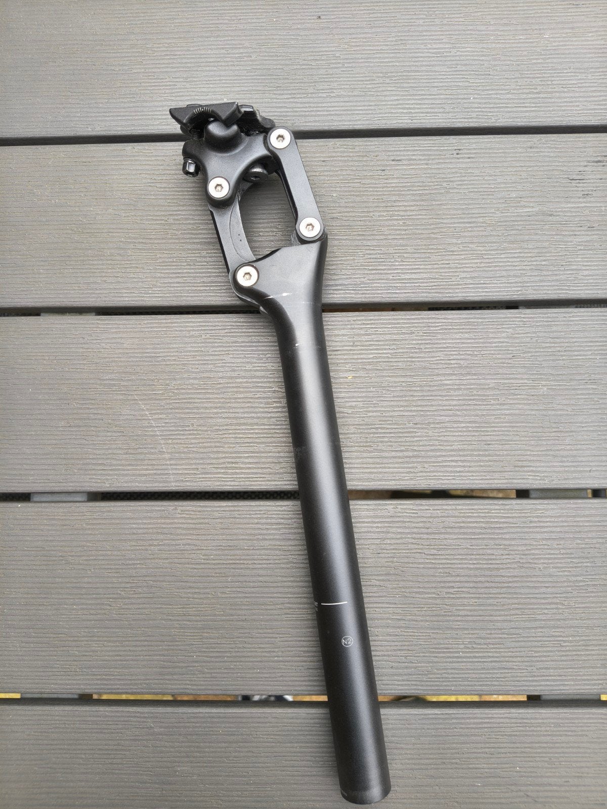 Contec parallel zadelpen | 27.2 x 350 | tot 85 kilo, Elektrische fiets, Gebruikt, Contec, Ophalen of Verzenden