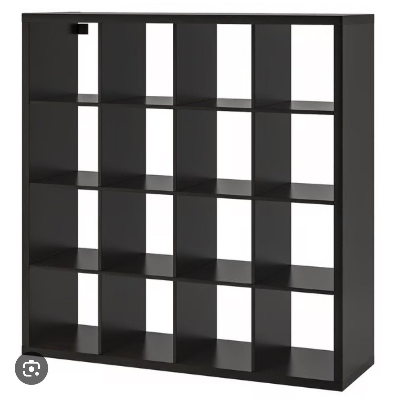IKEA KALLAX kast - Zwartbruin vakkenkast, Met plank(en), Zo goed als nieuw, Minder dan 100 cm, 25 tot 50 cm
