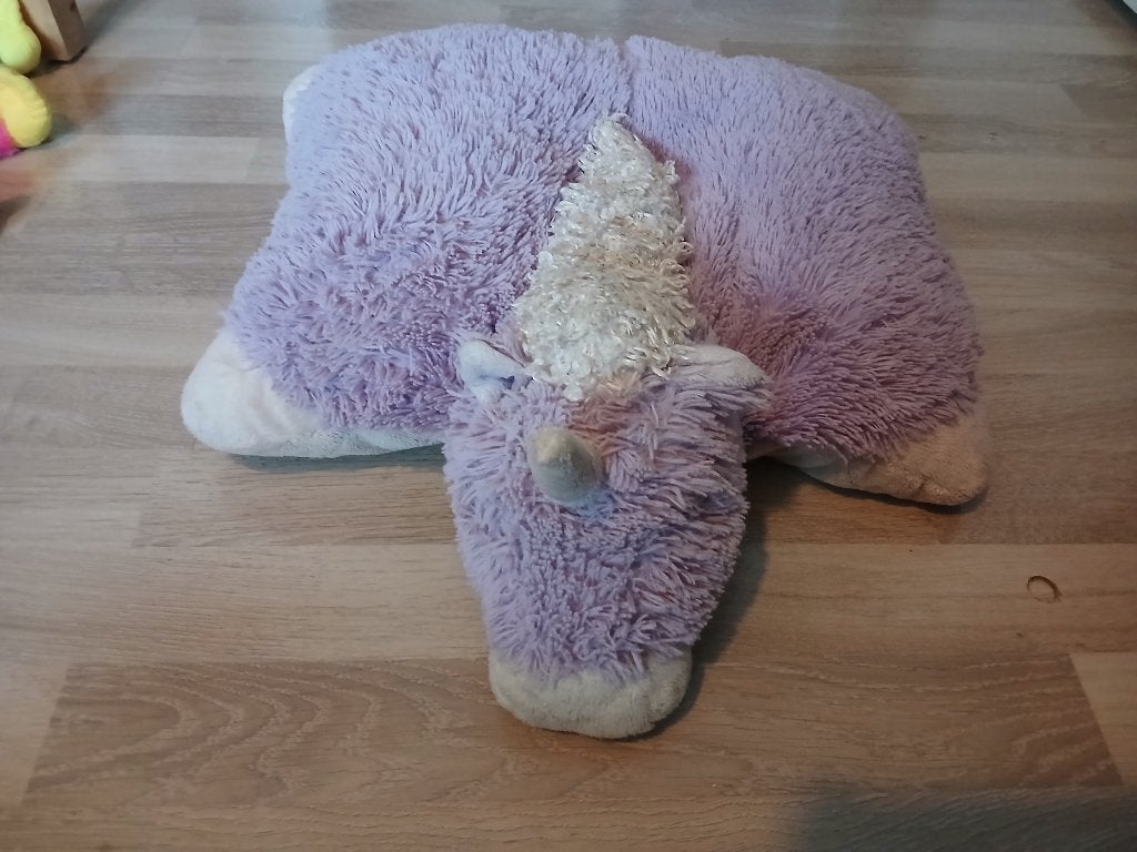 Pillow Pets eenhoorn kussen & klein lieveheersbeestje, Ophalen of Verzenden, Gebruikt, Overige typen