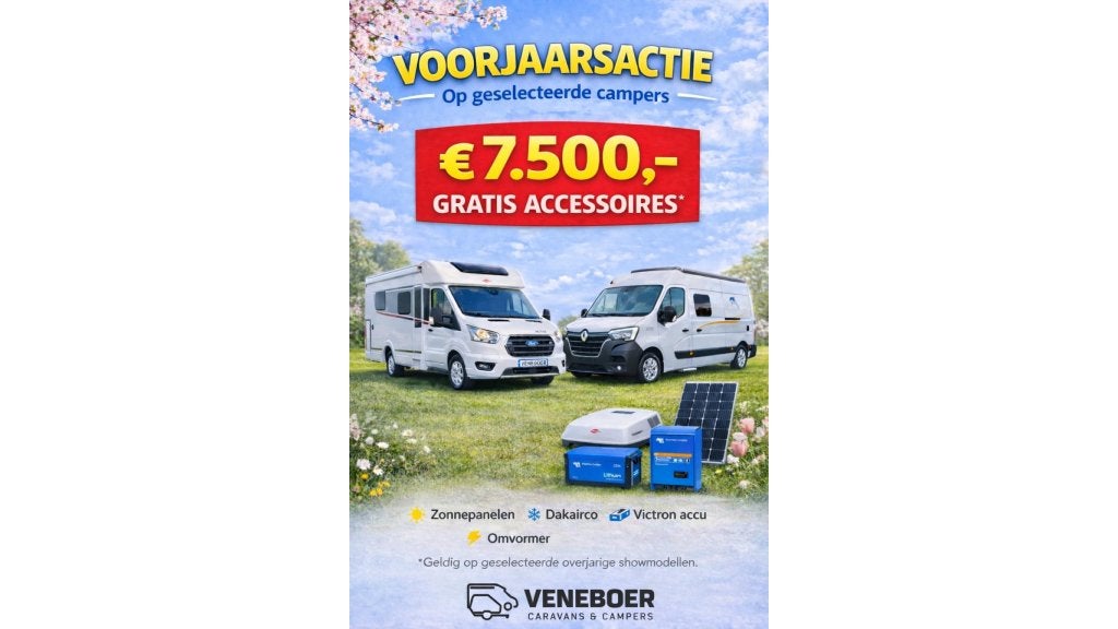 Bürstner Nexxo Van T 569, Caravans en Kamperen, Standaard zit, Ringverwarming, Koelkast, Bedrijf
