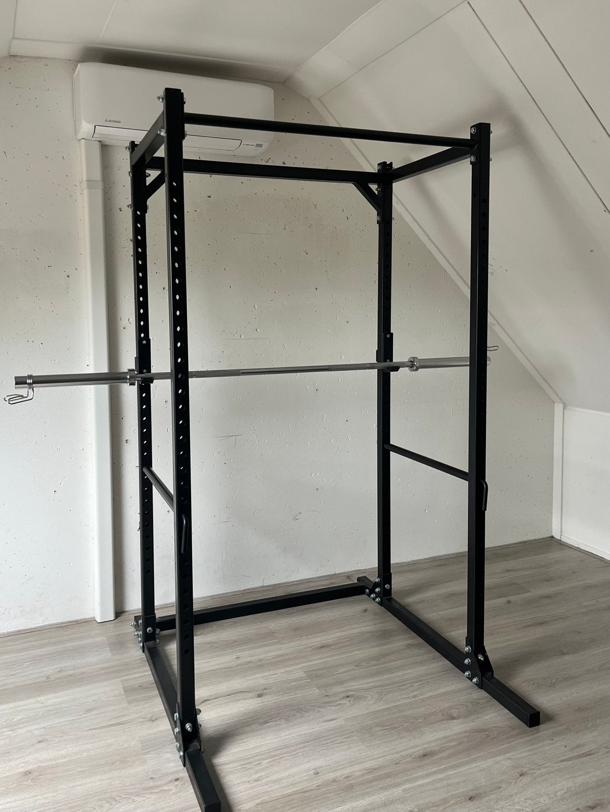 Powercage Bolt Together 50318 squat rack + 20kg halterstang, Ophalen, Gebruikt, Krachtstation