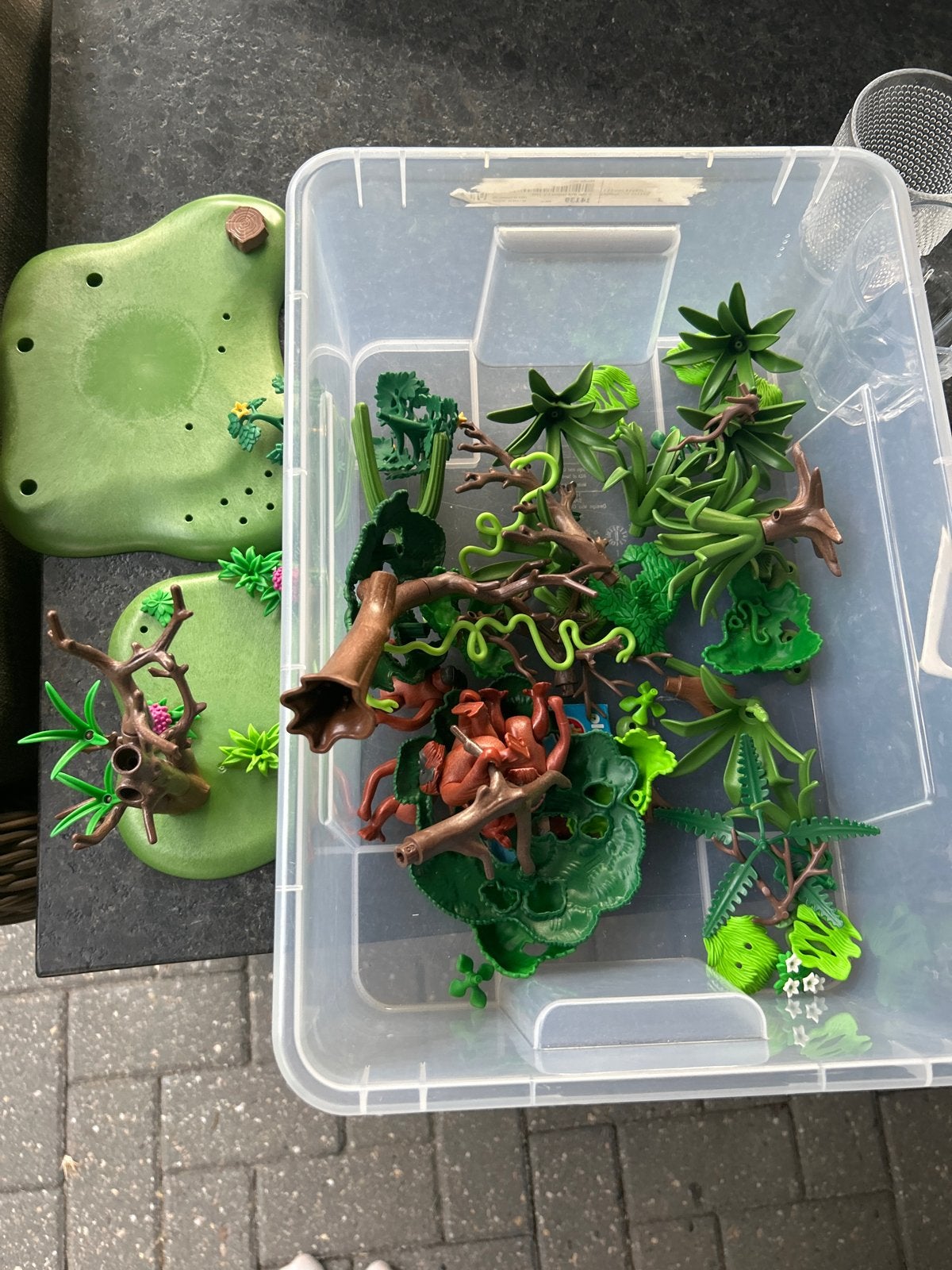 Playmobil bomen met apen - Wild Life jungle set, Kinderen en Baby's, Speelgoed | Playmobil, Wild life, Gebruikt, Losse onderdelen
