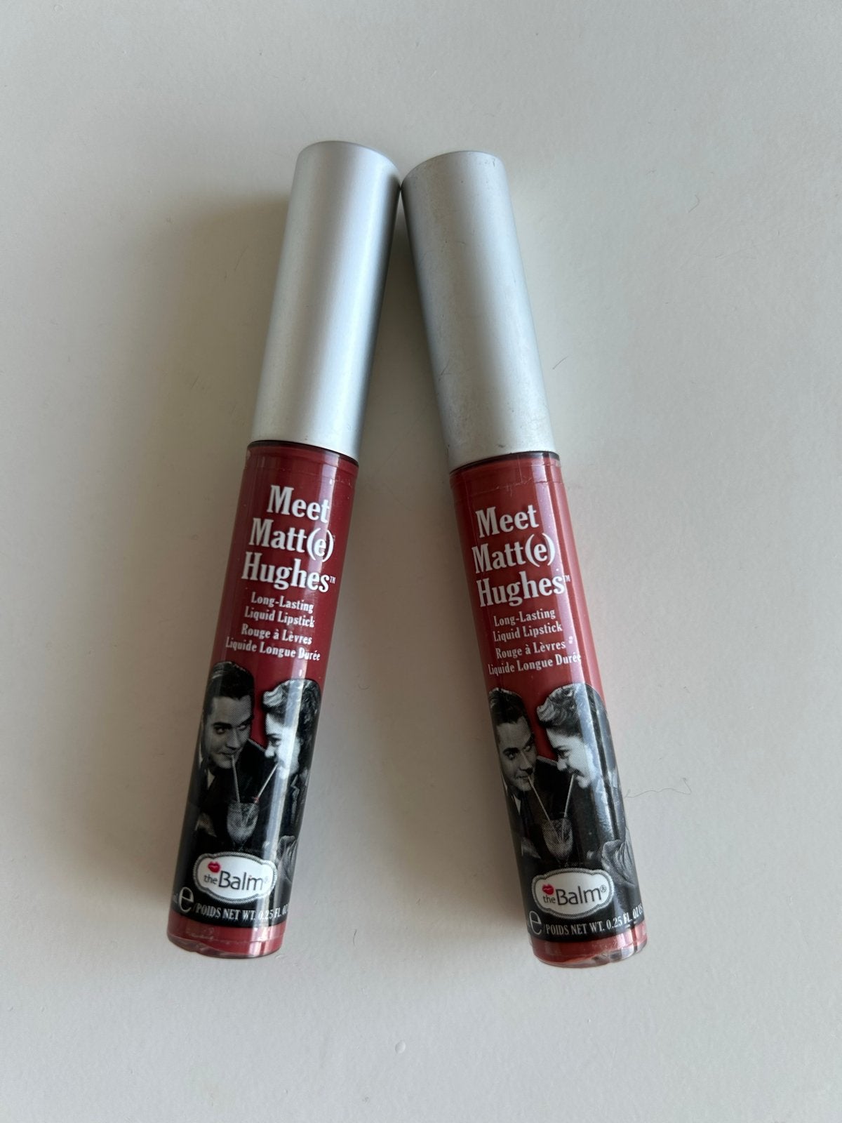 The Balm Meet Matt(e) Hughes Liquid Lipstick x2, Gebruikt, Lippen, Ophalen of Verzenden, Make-up