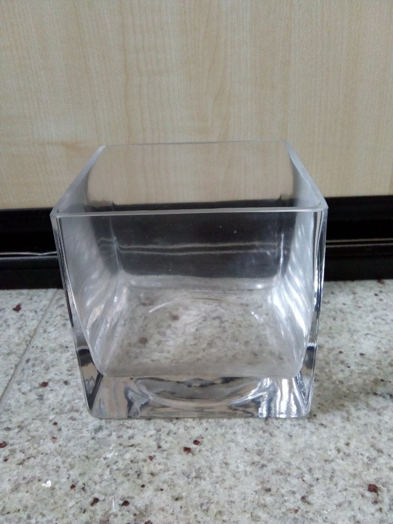 Accubak nummer 1 vierkant, Gebruikt, Transparant, 10 cm, Ophalen of Verzenden
