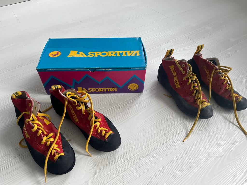 La Sportiva Klimschoenen Maat 39 & 40 - Ideaal voor beginner, Sport en Fitness, Klimsport, Ophalen, Gebruikt, Klimsportschoenen