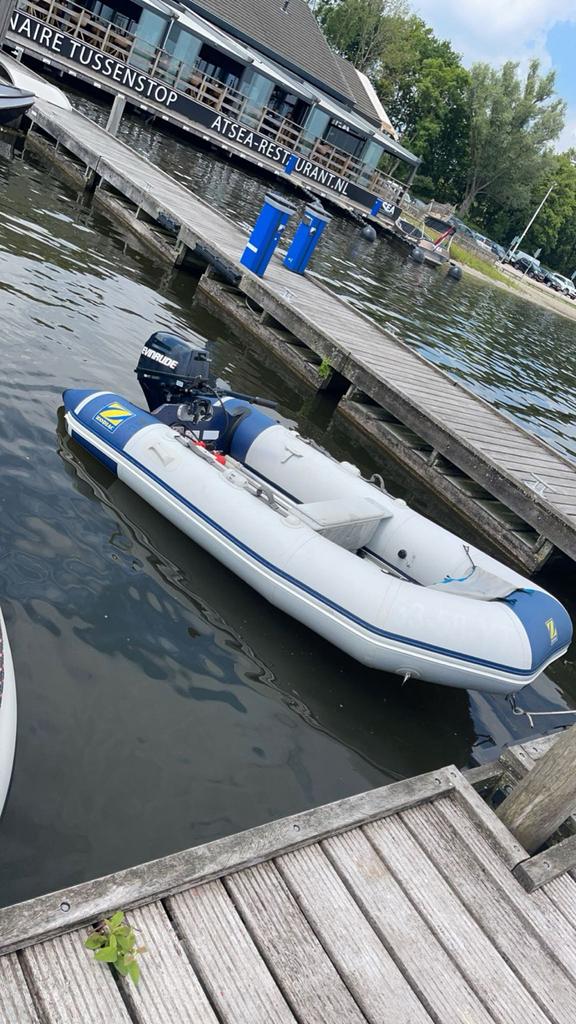 Zodiac 310 rubberboot met Evinrude 10 pk buitenboordmotor, Watersport en Boten, Ophalen, Zodiac, Buitenboordmotor, Gebruikt